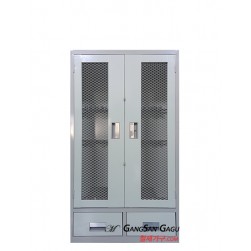 철제 철망 총기보관함-10정 (기성색)