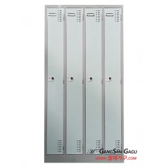 철제캐비넷 옷장(락카) 3x6 -일자4인용 / 기성색