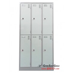 철제캐비넷 옷장(락카) 3x6 -6인용 / 기성색